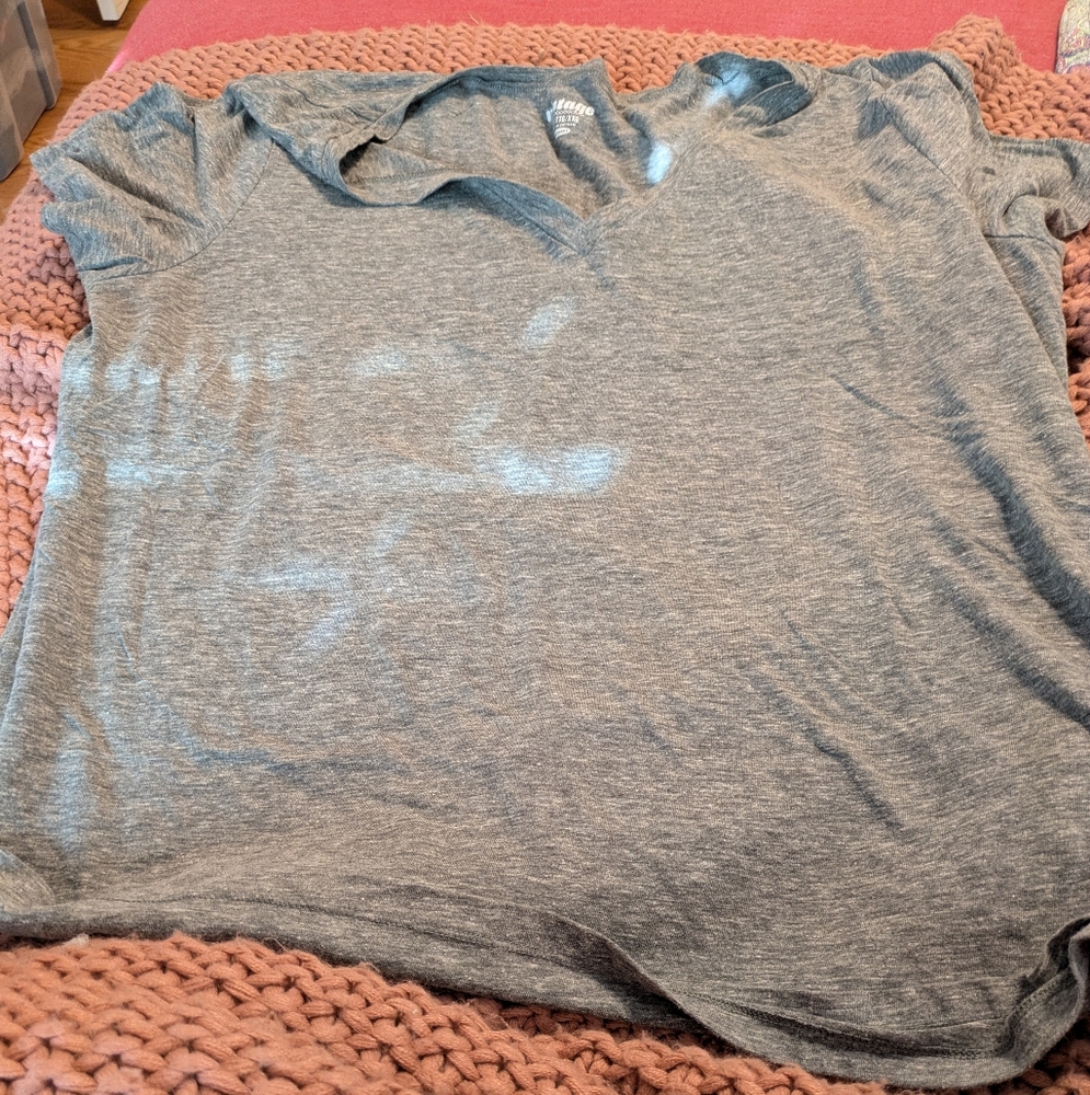 Gray V-Neck T-Shirt